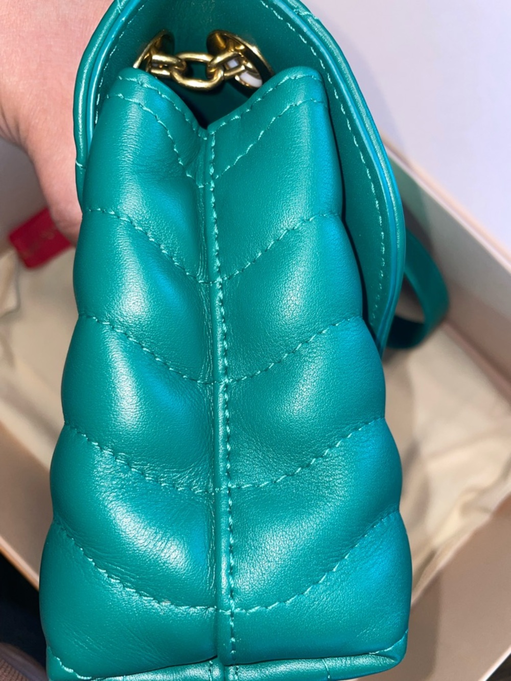 💚✨Louis Vuitton Teal Quilted Leather Bag✨💚 - Picture 11 of 17